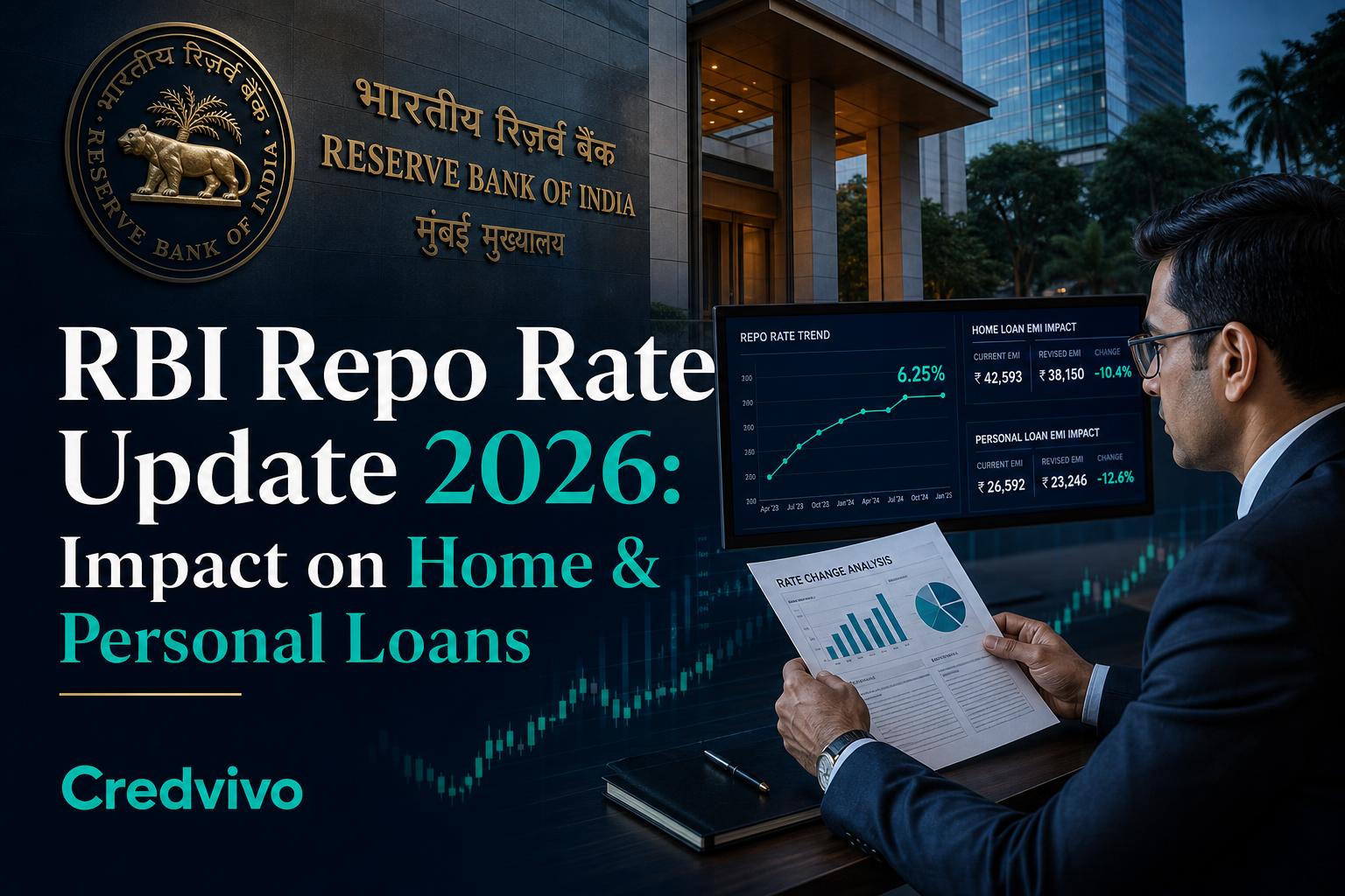 RBI repo rate update impact on loans explained by Credvivo